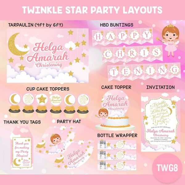 Twinkle Star Party Layouts Thumbnail