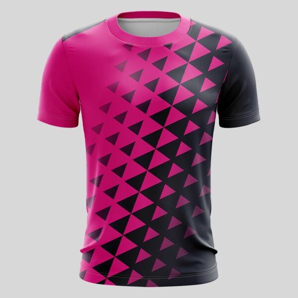 Pink Esport Pattern Full Print Roundneck Shirt Thumbnail