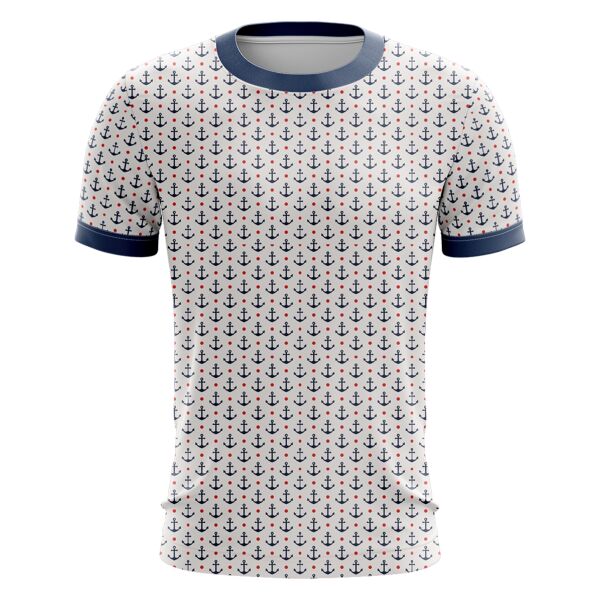 Gray Marine Full Print Roundneck Shirt Thumbnail