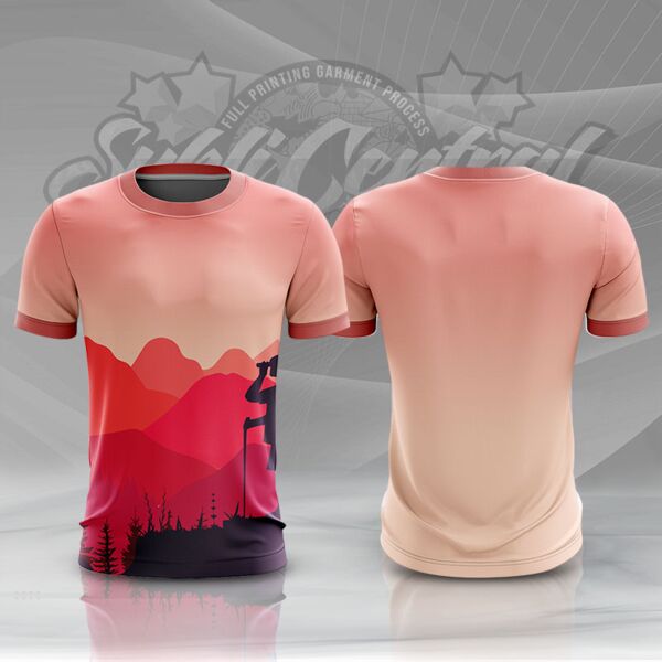 Trekking Design Full Print Roundneck Shirt Thumbnail