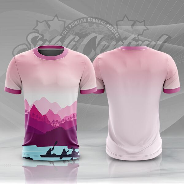 Kayaking Design Full Print Roundneck Shirt Thumbnail