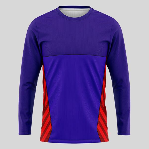 Violet Esport Pattern Full Print Long Sleeve Shirt Thumbnail