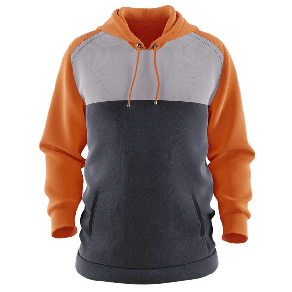 Orange Linear Pattern Full Print Hoodie Jacket Thumbnail