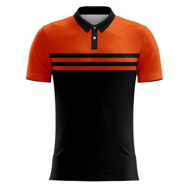 Double Line Black Body Sublimation Combination Polo Shirt - SCS5 Thumbnail