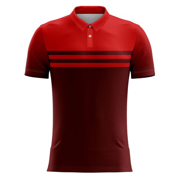 Double Line Gradient Colored Body Sublimation Combination Polo Shirt - SCS5 Thumbnail