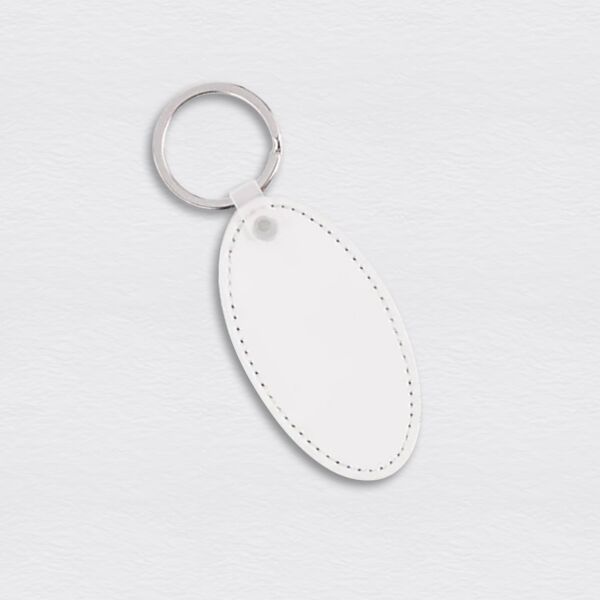 Leather Oval Keychain Thumbnail