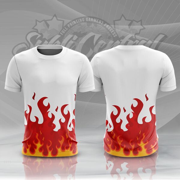 Fire Design Full Print Sublimation Roundneck Shirt Thumbnail