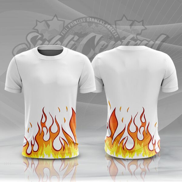 Fire Design Full Print Sublimation Roundneck Shirt Thumbnail