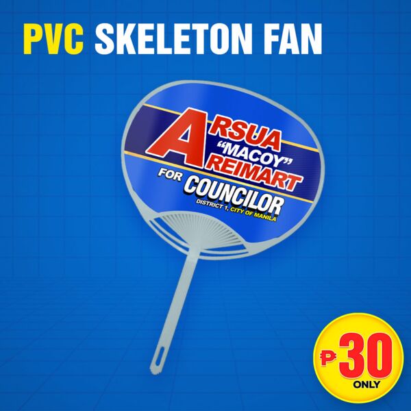 PVC Fan Skeleton with 2 Side Sticker Thumbnail