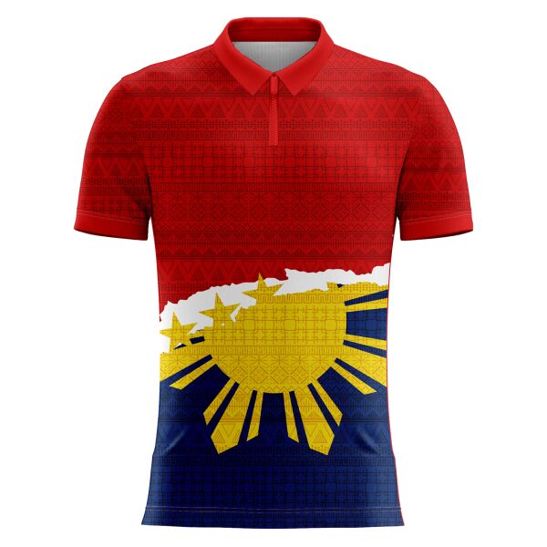 Philippine Design Polo Zipper Full Print Sublimation Thumbnail