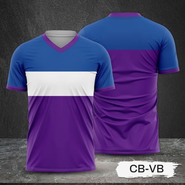 Tricolor Combination Design with Full Print Sublimation Shirt Thumbnail