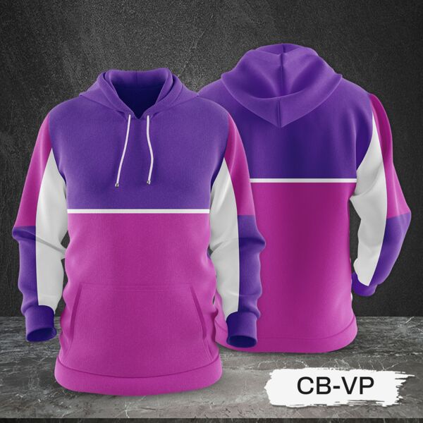 3 Color Combination Hoodie Jacket Full Print Sublimation Thumbnail