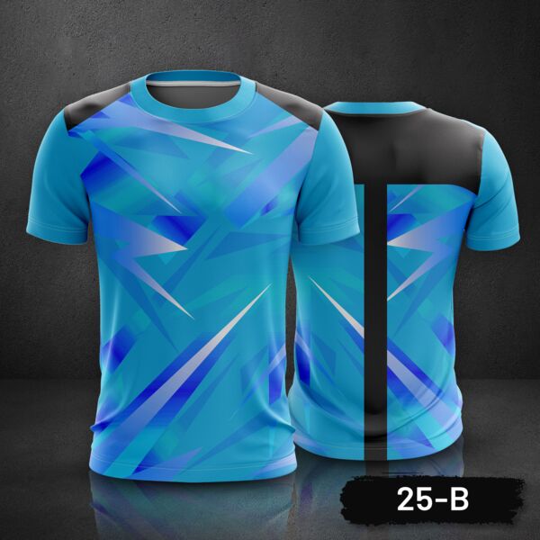 Geometric Design Roundneck Full Print Sublimation Shirt Thumbnail