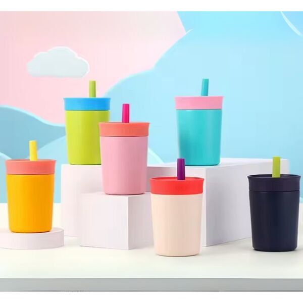 12OZ STAINLESS STEEL INSULATED CUP W/ SILICON STRAW Thumbnail