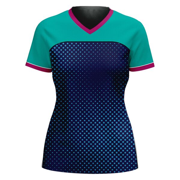 V-neck Volleyball Jersey Full Print Sublimation Thumbnail