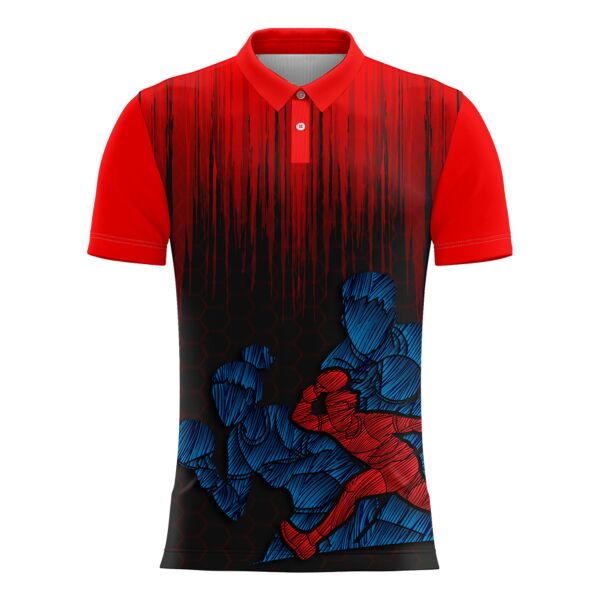 Table Tennis Jersey Full Print Sublimation Chinese Collar Thumbnail