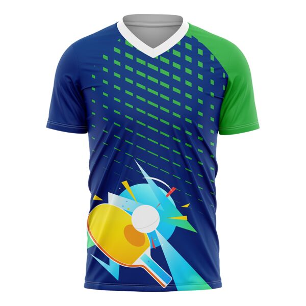 Table Tennis Full Print Sublimation V-Neck Shirt Thumbnail