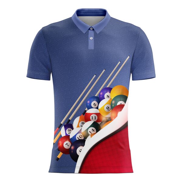 Billiard Jersey Uniform Full Print Sublimation Polo Shirt Thumbnail