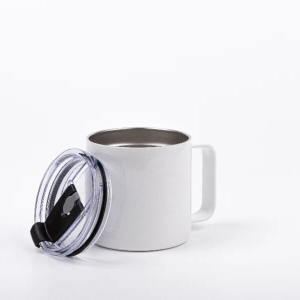 14oz/420ml Sublimation Blanks Stainless Steel Coffee Cup (White) Thumbnail