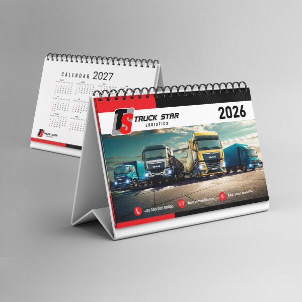 A5 Hardboard Spring Desk Calendar Thumbnail