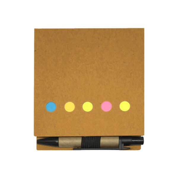 Square Memo Pad w/ Sticky Notes and Pen Thumbnail