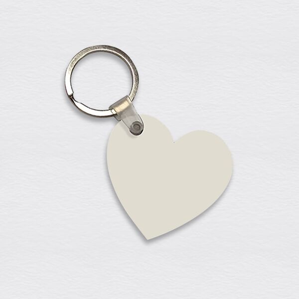 Wooden Heart Keychain with 1 Side Print Thumbnail